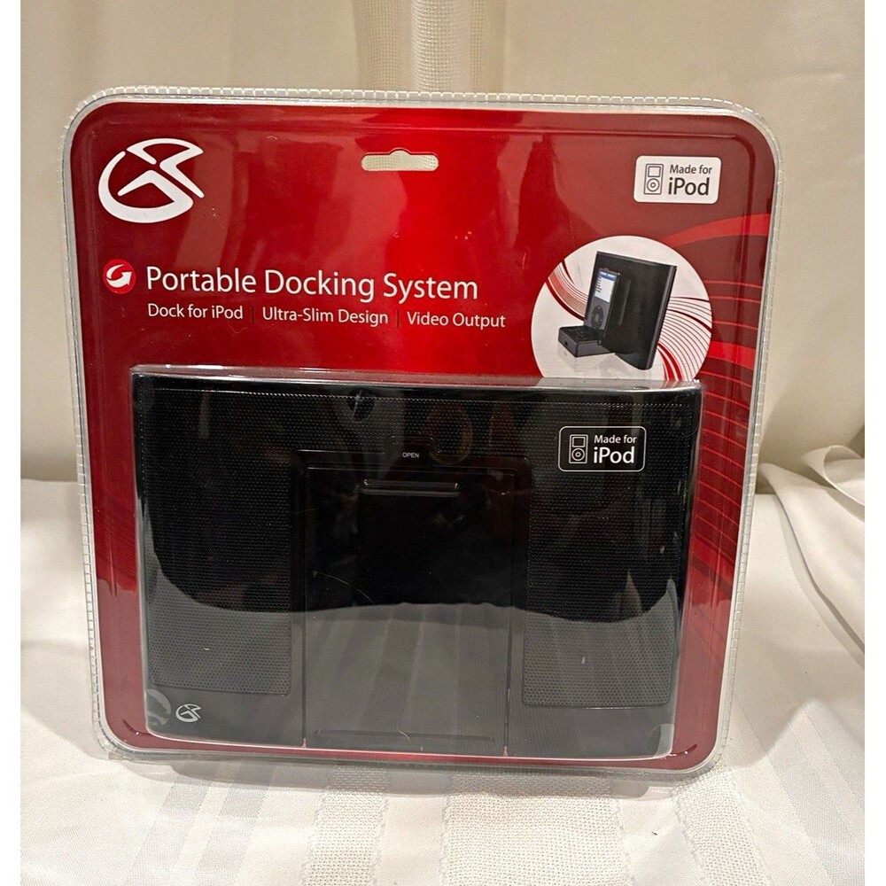 GPX SI1807BLK Audio Dock w/ Video Output for Apple iPod Nano, Black